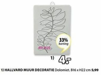 Jysk Hallvard muur decoratie aanbieding