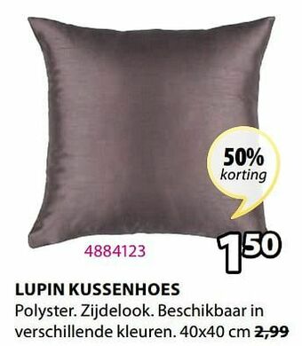 Jysk Lupin kussenhoes aanbieding