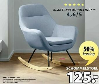 Jysk Nebel schommelstoel aanbieding