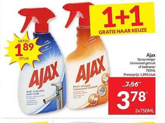 Intermarché Ajax Sprayreiniger aanbieding