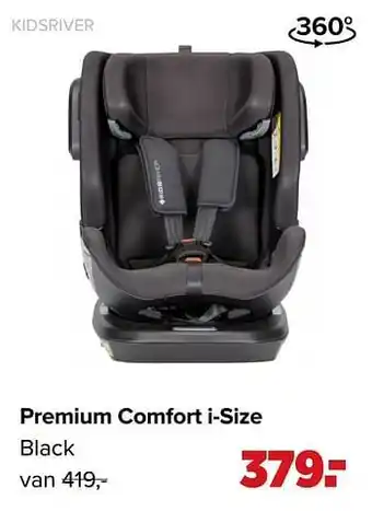 Baby-Dump Premium comfort i-size black aanbieding