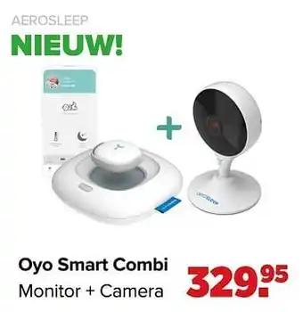 Baby-Dump Aerosleep smart combi monitor + camera aanbieding