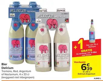 Carrefour Bier Delirium aanbieding