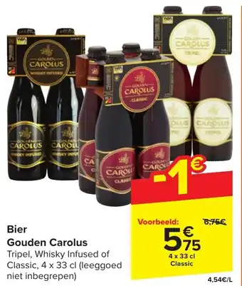 Carrefour Bier Gouden Carolus aanbieding