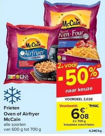 Carrefour Frieten Oven of Airfryer McCain aanbieding