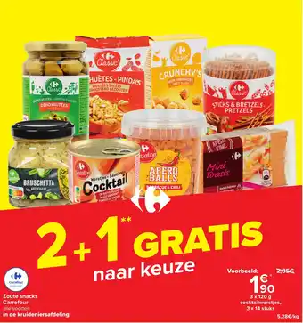 Carrefour Zoute snacks aanbieding