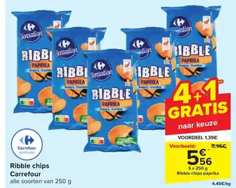 Carrefour Ribble chips aanbieding
