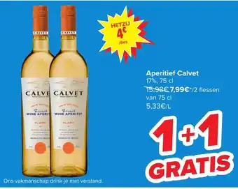 Aperitief Calvet 17%, 75 cl