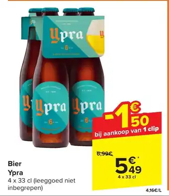 Carrefour Bier Ypra aanbieding