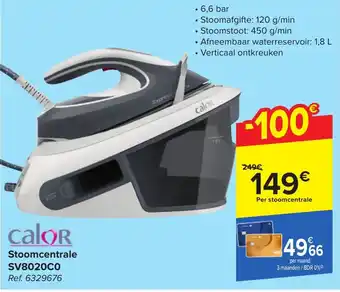 Carrefour Stoomcentrale SV8020C0 aanbieding