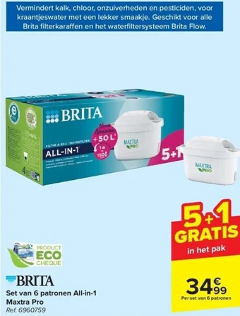 Carrefour Set van 6 patronen all-in-1 maxtra pro aanbieding