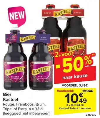 Carrefour Bier Kasteel aanbieding