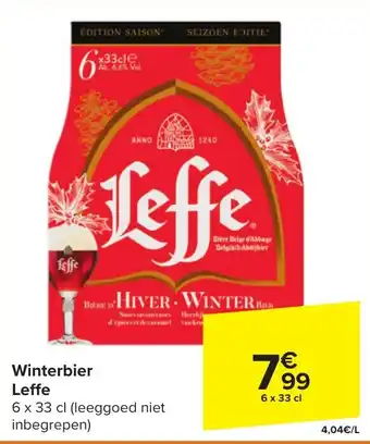 Carrefour Winterbier Leffe aanbieding
