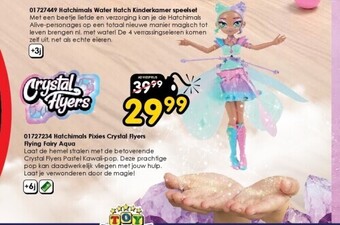ToyChamp 01727234 hatchimals pixies crystal flyers flying fairy aqua aanbieding