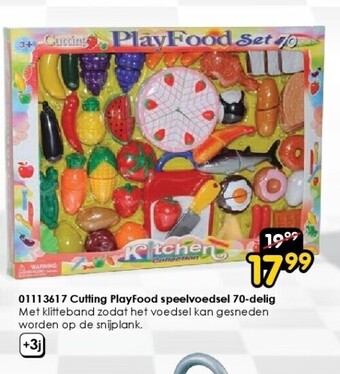ToyChamp 01113617 cutting playfood speelvoedsel 70-delig aanbieding