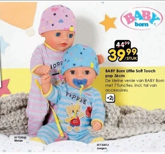 Baby born little soft touch pop 36cm