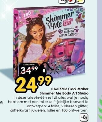 ToyChamp 01607703 cool maker shimmer me body art studio aanbieding