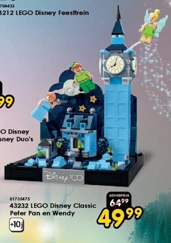 ToyChamp 43232 lego disney classic peter pan en wendy aanbieding