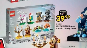 ToyChamp 43226 lego disney classic disney duo's aanbieding