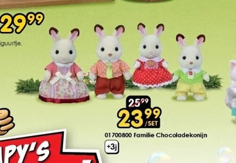 01700800 familie chocoladekonijn