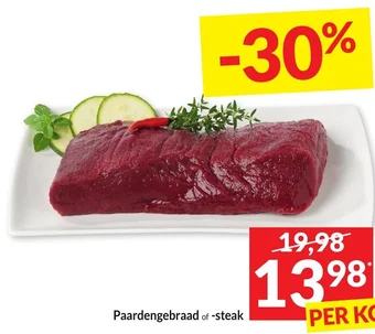Intermarché Paardengebraad of -steak aanbieding
