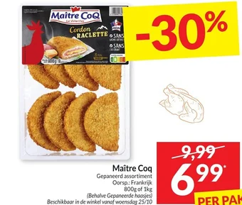 Intermarché Maître Coq Gepaneerd assortiment aanbieding
