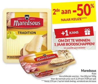 Intermarché Maredsous Kaas aanbieding