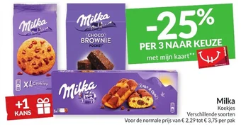 Intermarché Milka Koekjes aanbieding