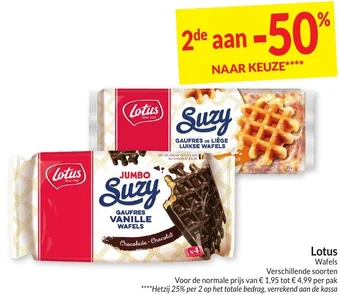 Intermarché Lotus Wafels aanbieding