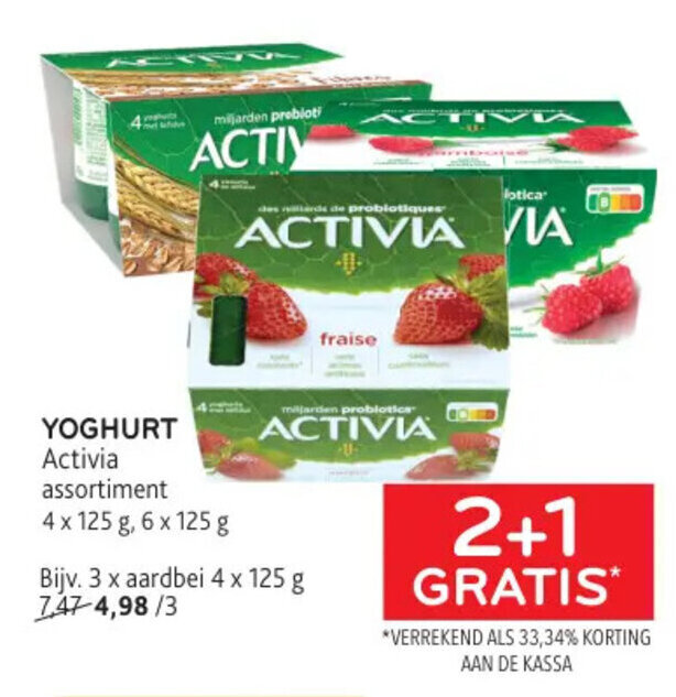 YOGHURT Activia promotie bij Alvo