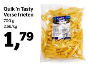 Spar Quik 'n Tasty Verse frieten 700 g aanbieding