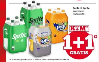 Spar Fanta of Sprite aanbieding