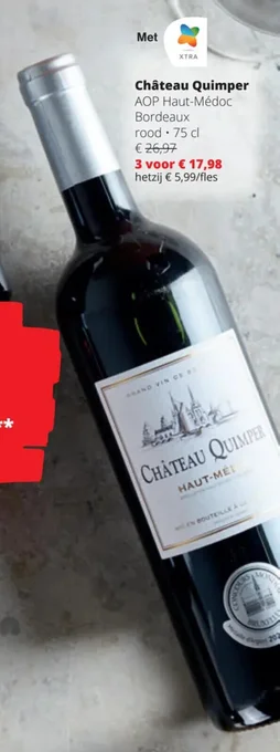 Spar Colruyt Château Quimper 75 cl aanbieding