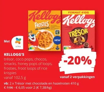 Spar Colruyt KELLOGG'S aanbieding