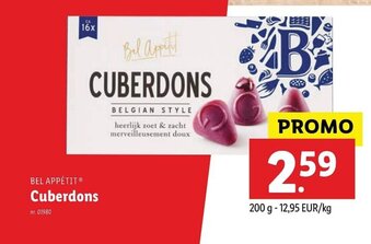 Lidl Bel Appétit Cuberdons aanbieding