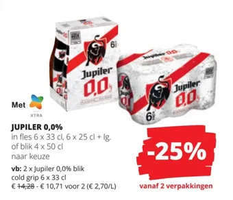 Spar Colruyt JUPILER 0,0% aanbieding