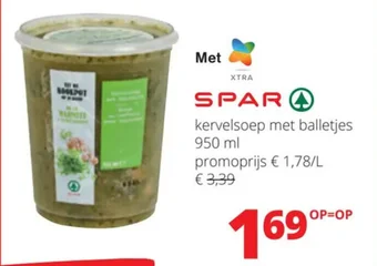 Kervelsoep met balletjes 950 ml