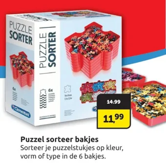 Puzzel sorteer bakjes