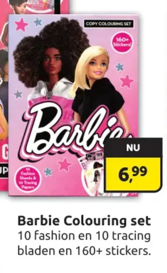 Boekenvoordeel Barbie Colouring set aanbieding