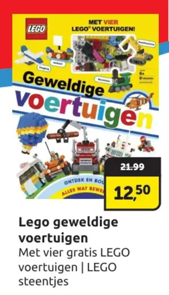 Boekenvoordeel Lego geweldige voertuigen aanbieding