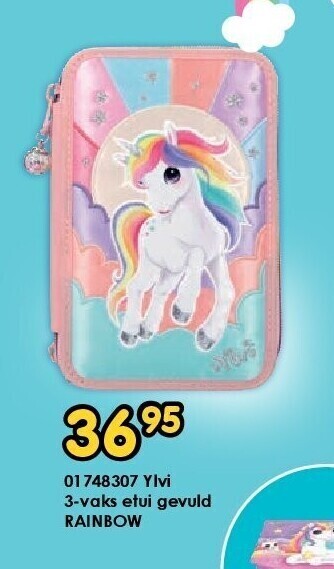ToyChamp 01748307 ylvi 3-vaks etui gevuld rainbow aanbieding