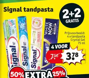 Kruidvat Signal tandpasta aanbieding