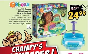 ToyChamp 01666977 orbeez #challenge set glow in the dark aanbieding