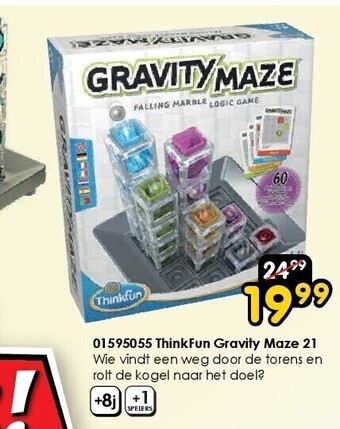 ToyChamp 01595055 thinkfun gravity maze 21 aanbieding