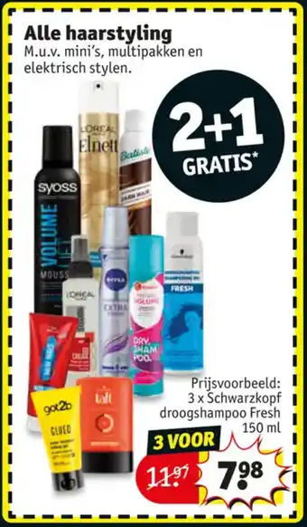 Kruidvat Alle haarstyling aanbieding