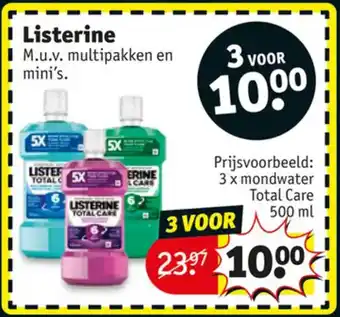 Kruidvat Listerine aanbieding