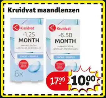 Kruidvat Kruidvat maandlenzen aanbieding