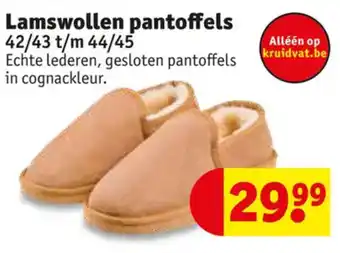 Kruidvat Lamswollen pantoffels aanbieding