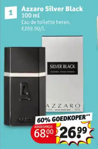Kruidvat Azzaro Silver Black 1000mL aanbieding