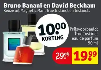 Kruidvat Bruno Banani en David Beckham 50mL aanbieding